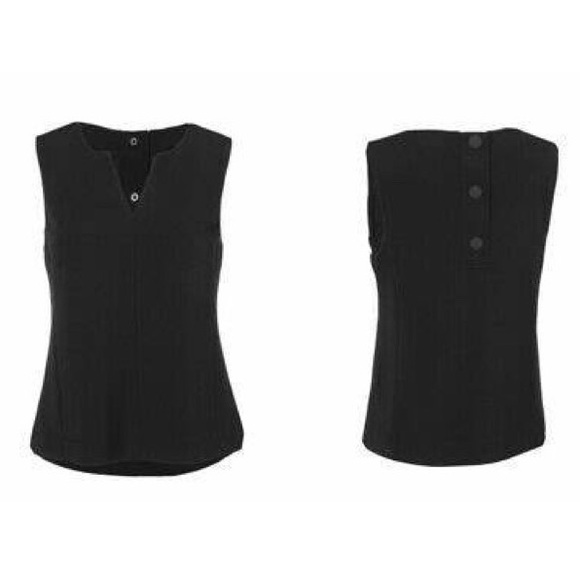 Cabi split neck black top sz. M - Picture 2 of 8